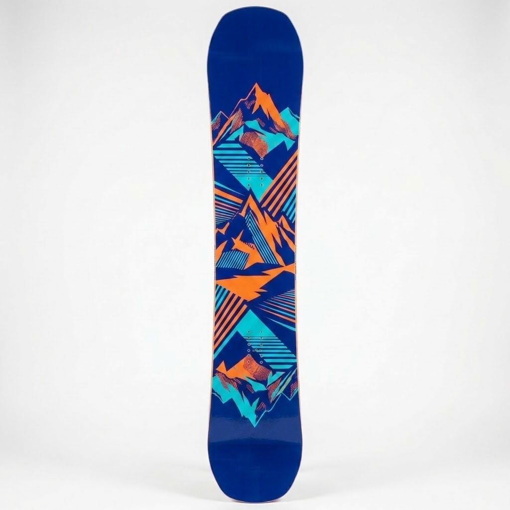 KI-generierte Farbvariante — Snowboard andere Farbe